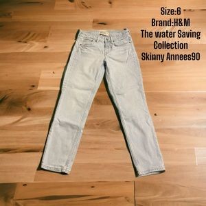 Women’s H&M The Water Saving Collection Skinny Annees90 Jeans Size 6